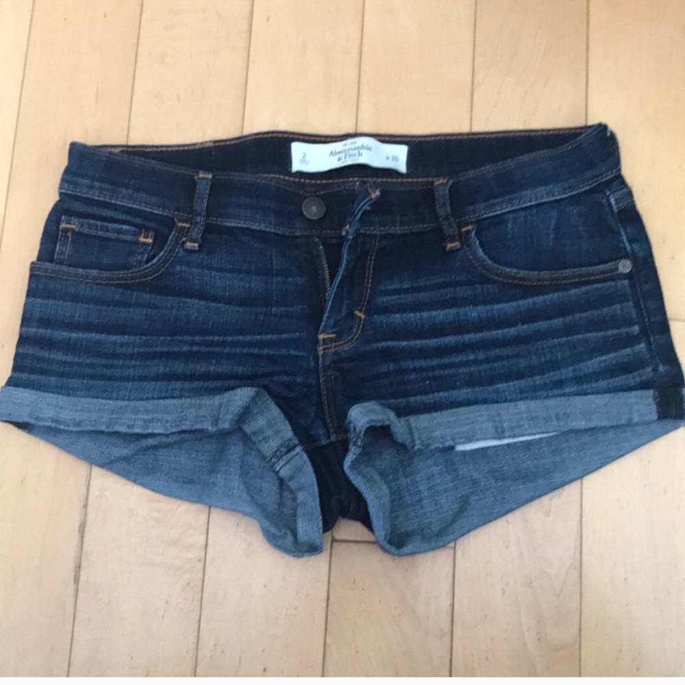 Abercrombie and Fitch cuffed denim shorts